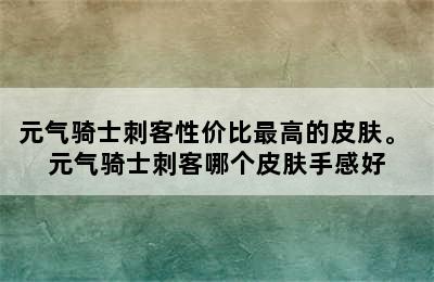 元气骑士刺客性价比最高的皮肤。 元气骑士刺客哪个皮肤手感好